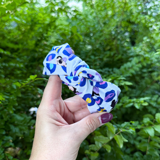 Minnie Mouse Purple Leopard Headband
