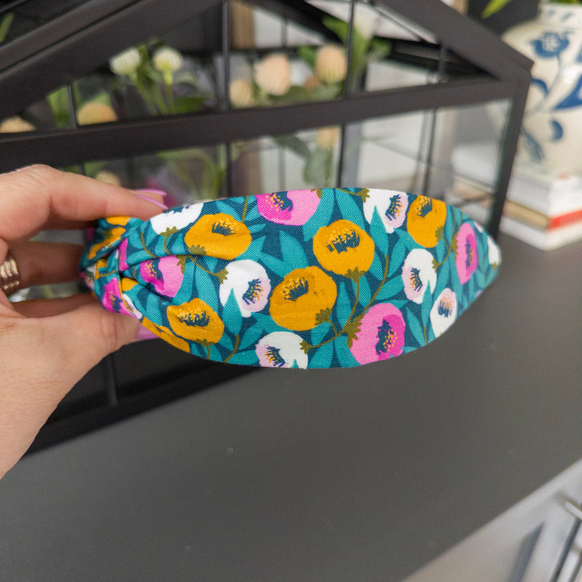 Jewel Tone Floral Headband
