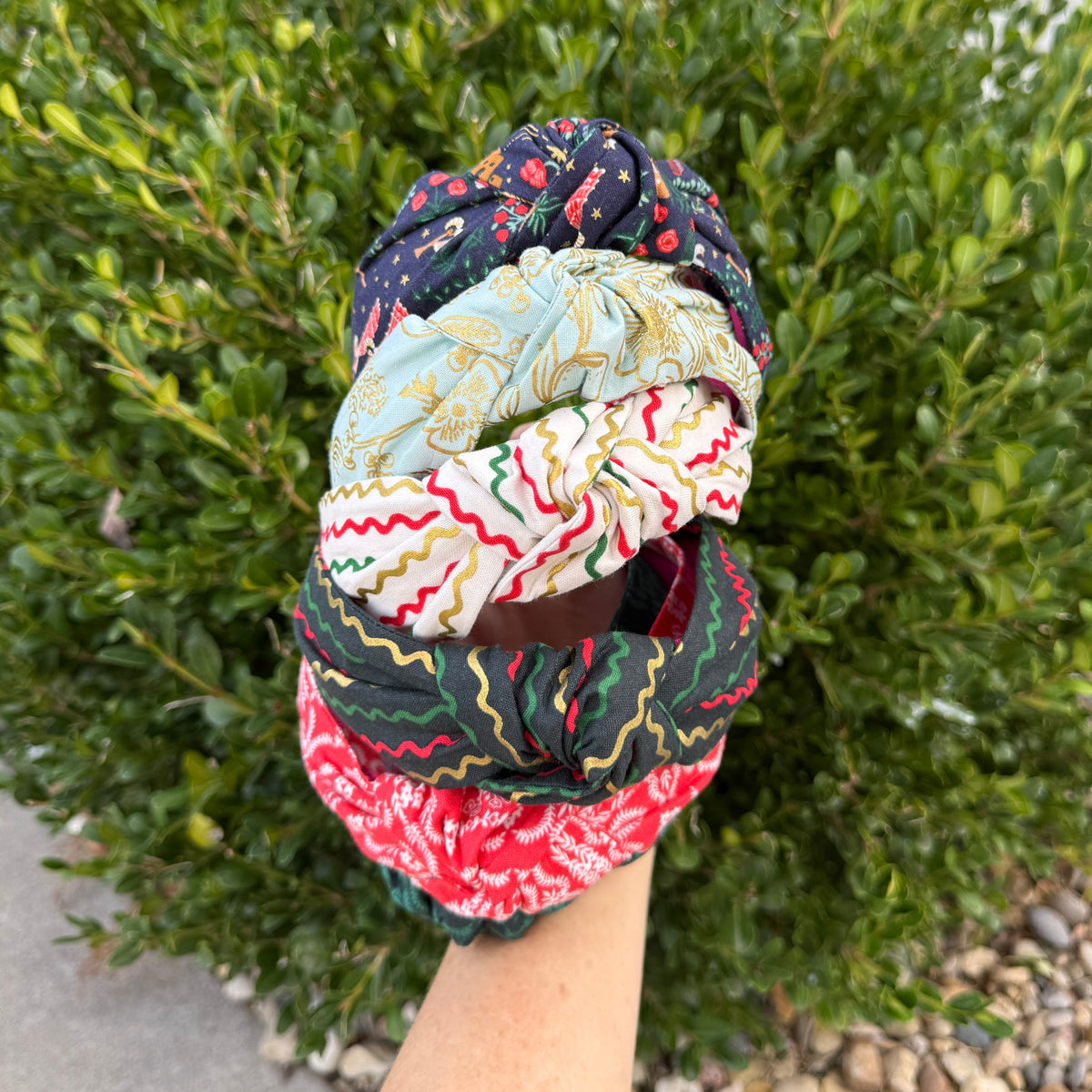 Christmas in Red Headband | Made with Rifle Paper Co. fabric