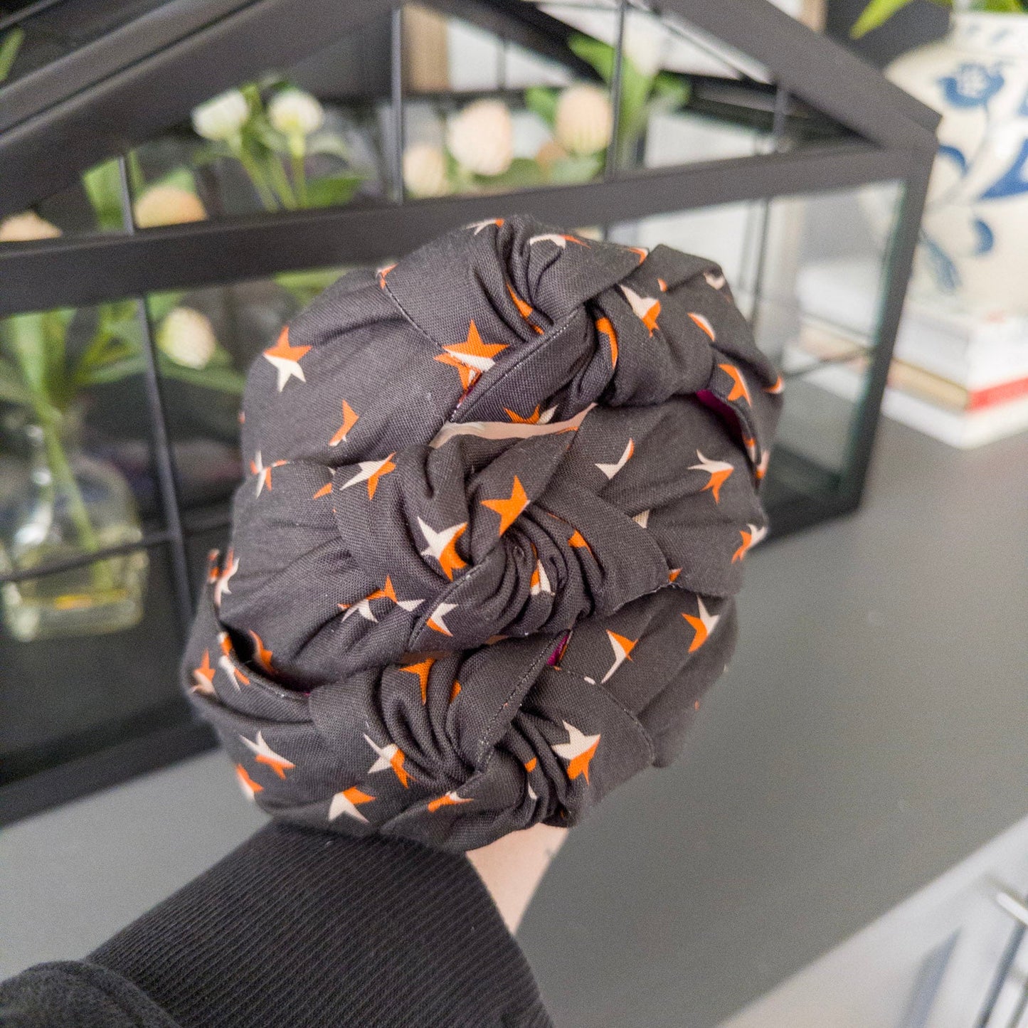 Black Headband with Stars
