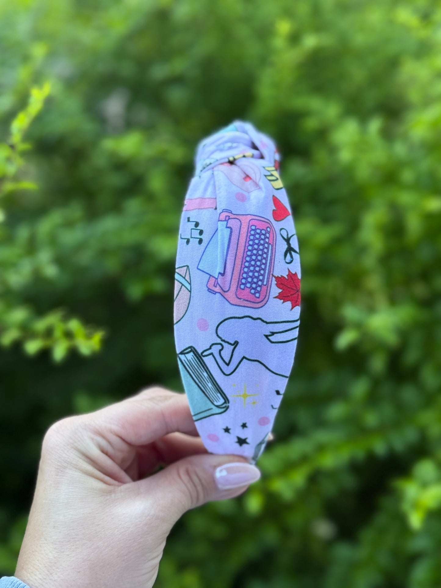 Taylor Swift Inspired Headband | Handmade Pink Topknot with Eras-Inspired Details