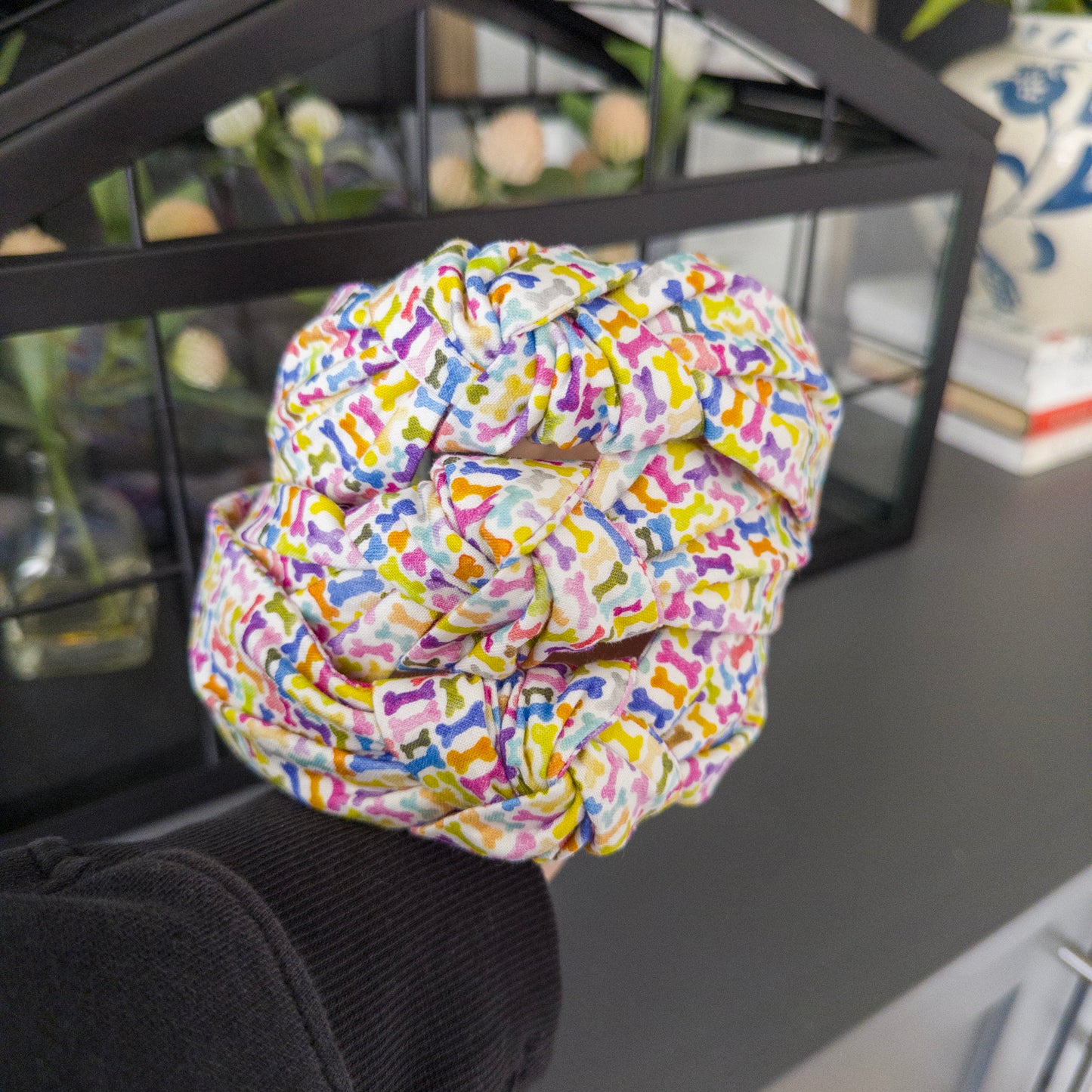 Colorful Dog Bones Headband