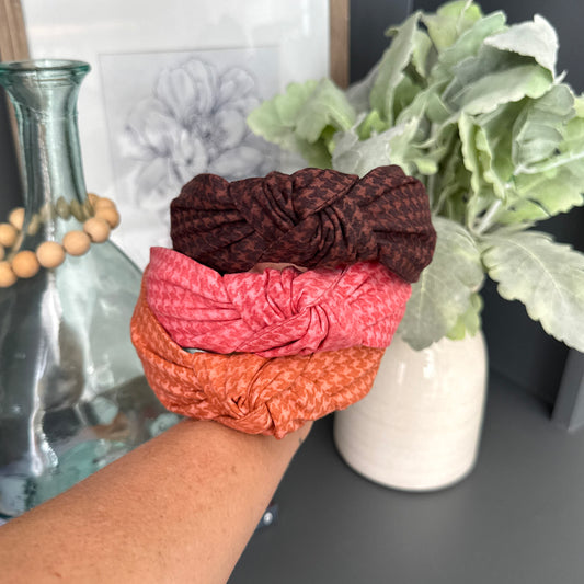 Houndstooth Hues Headband Collection