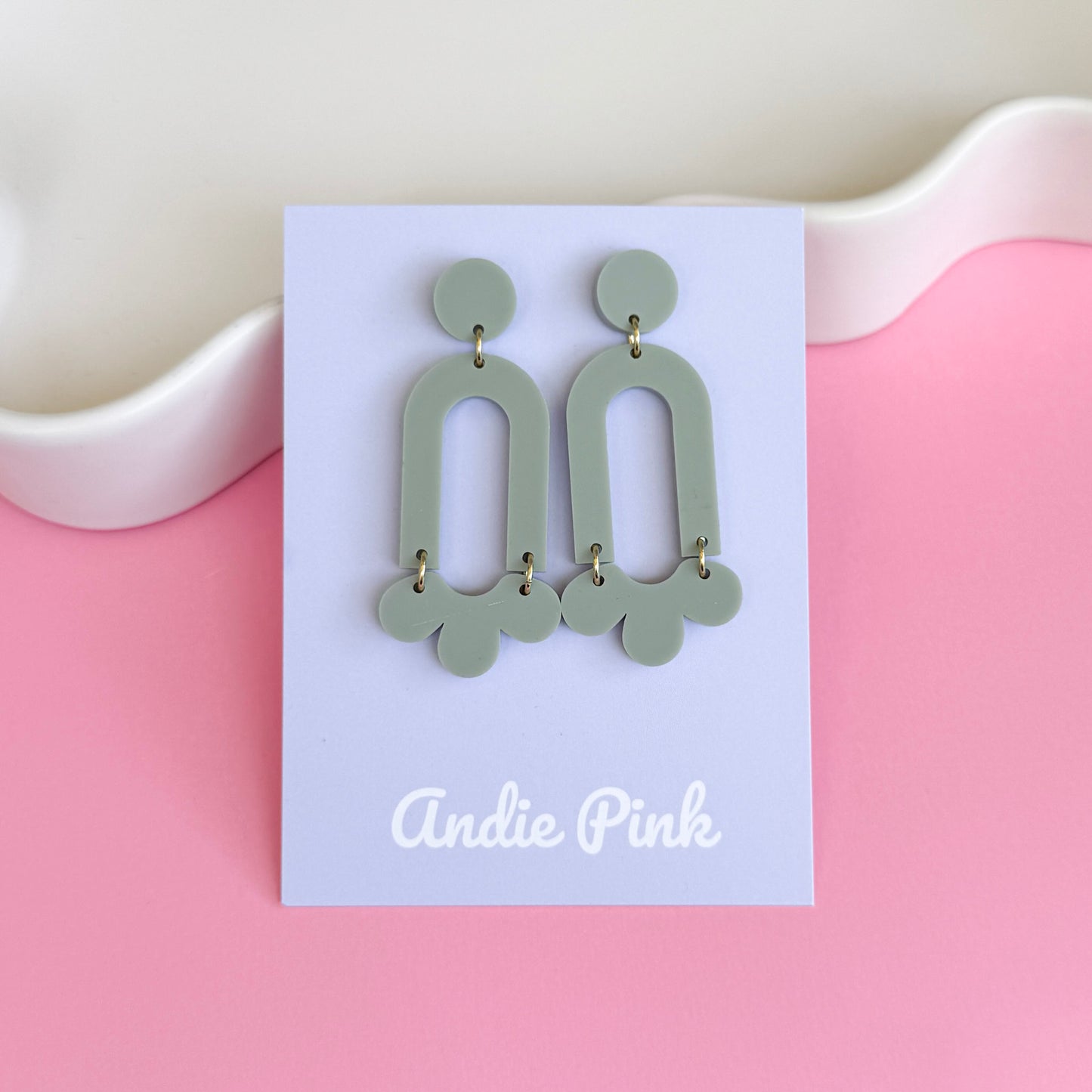 Sage Green Sophie Earrings
