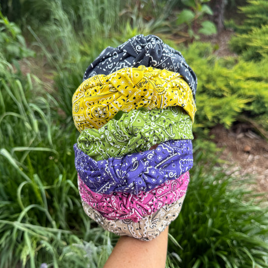 Bandana Theme Headbands | 6 Color Options