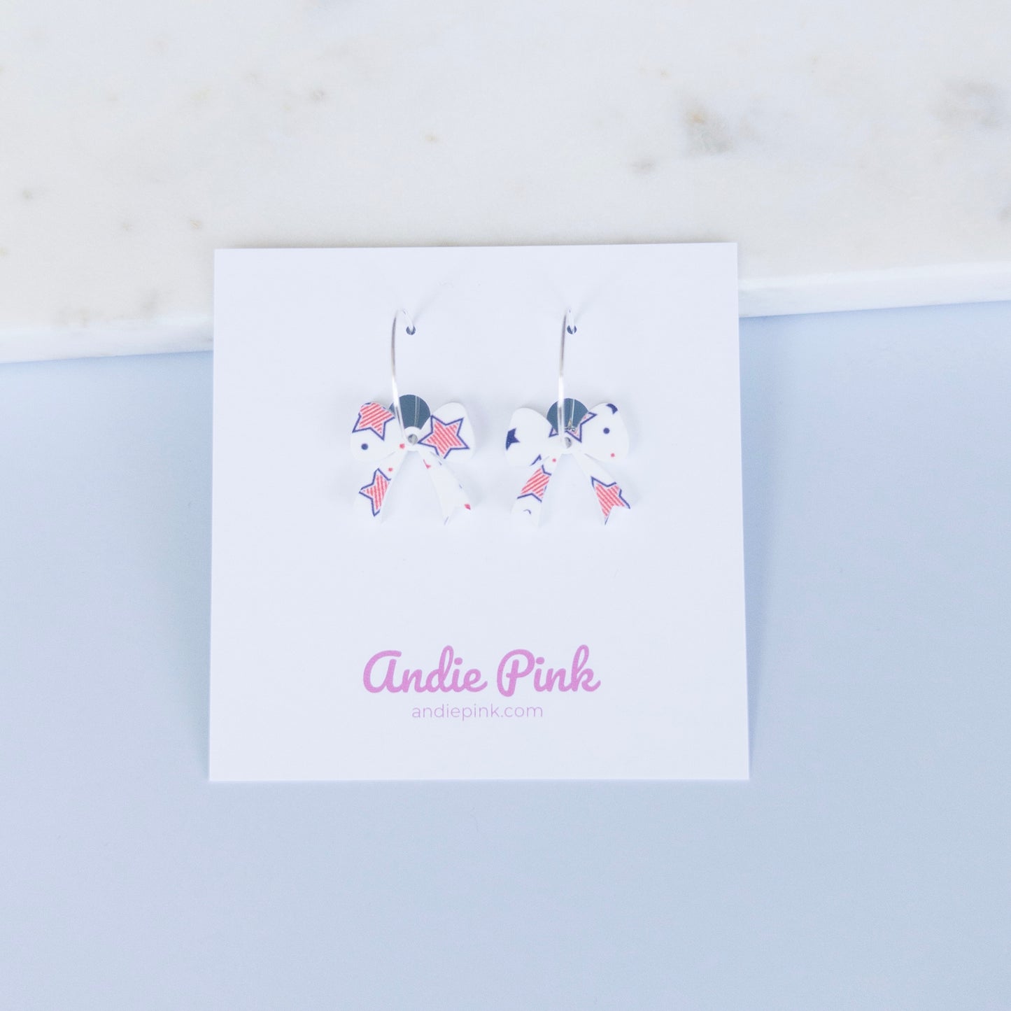 Small Bow Hoop Earrings | 2 Style Options