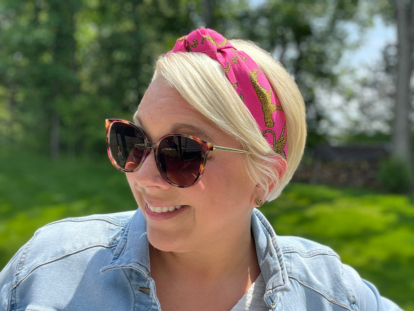 Hot Pink Jaguar Headband