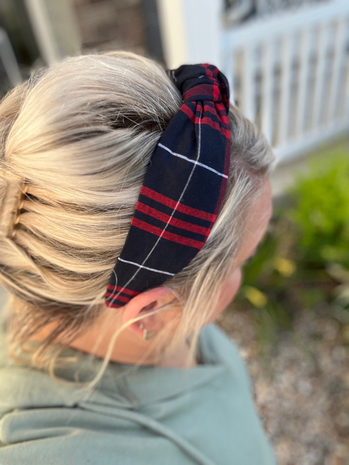 Hamilton Plaid Headband