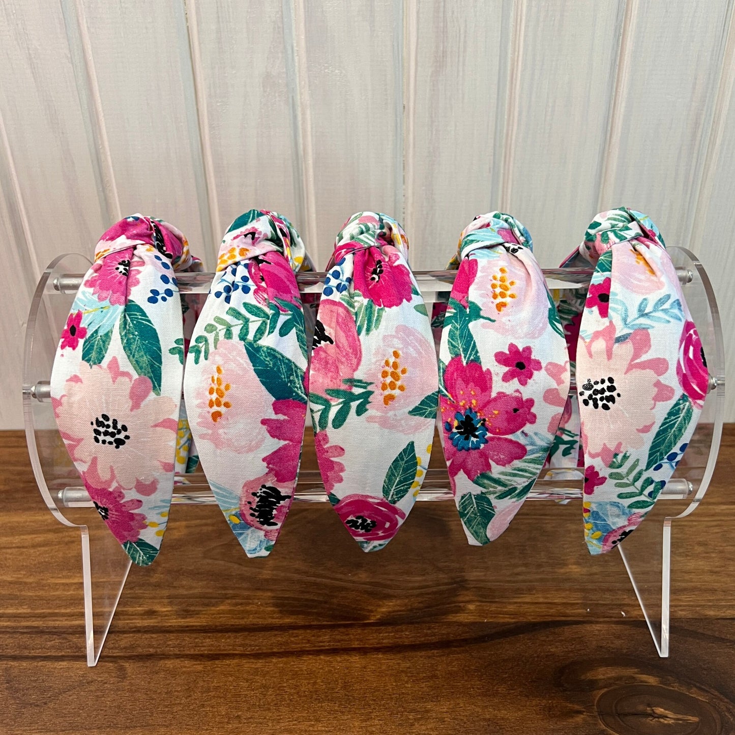 Pink & Teal Floral Headband