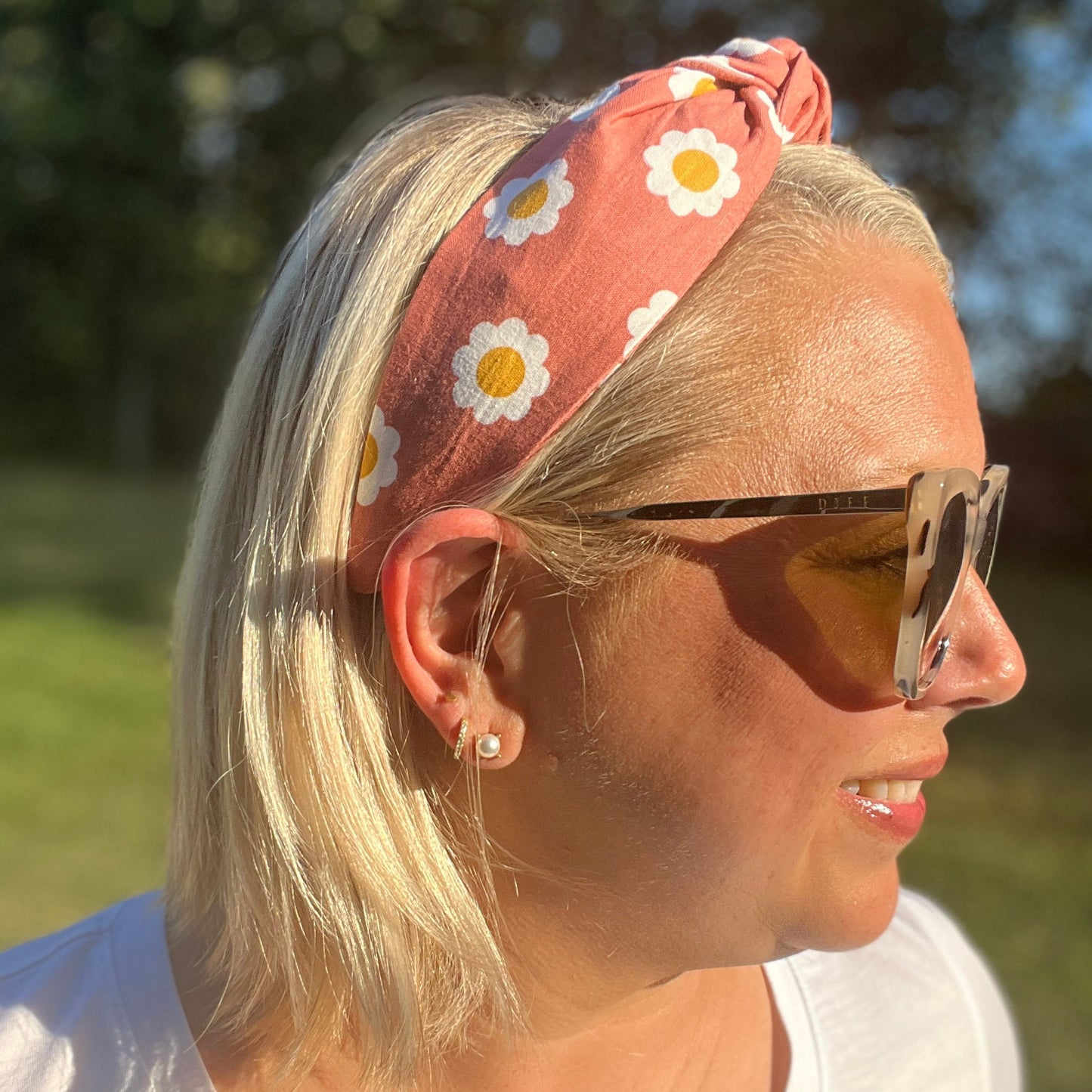 Boho Daisy Floral Headband