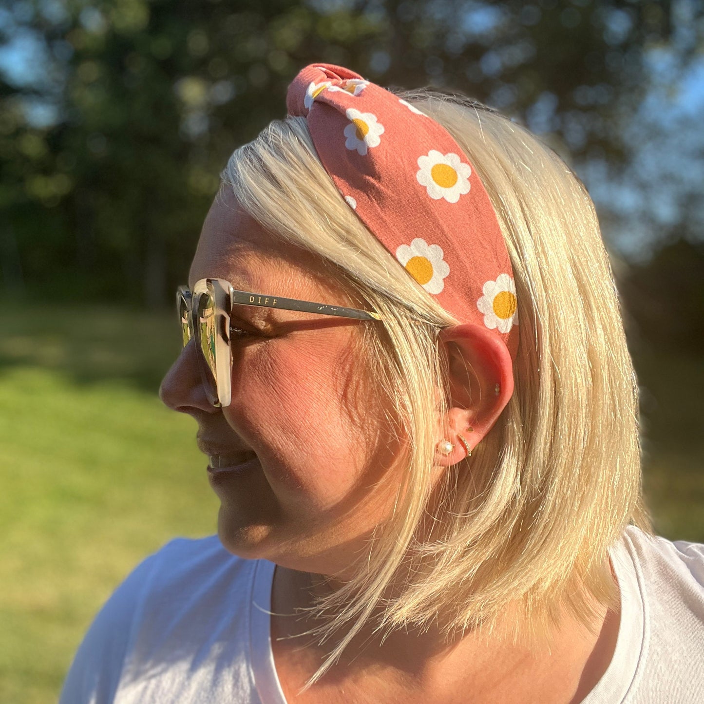 Boho Daisy Floral Headband