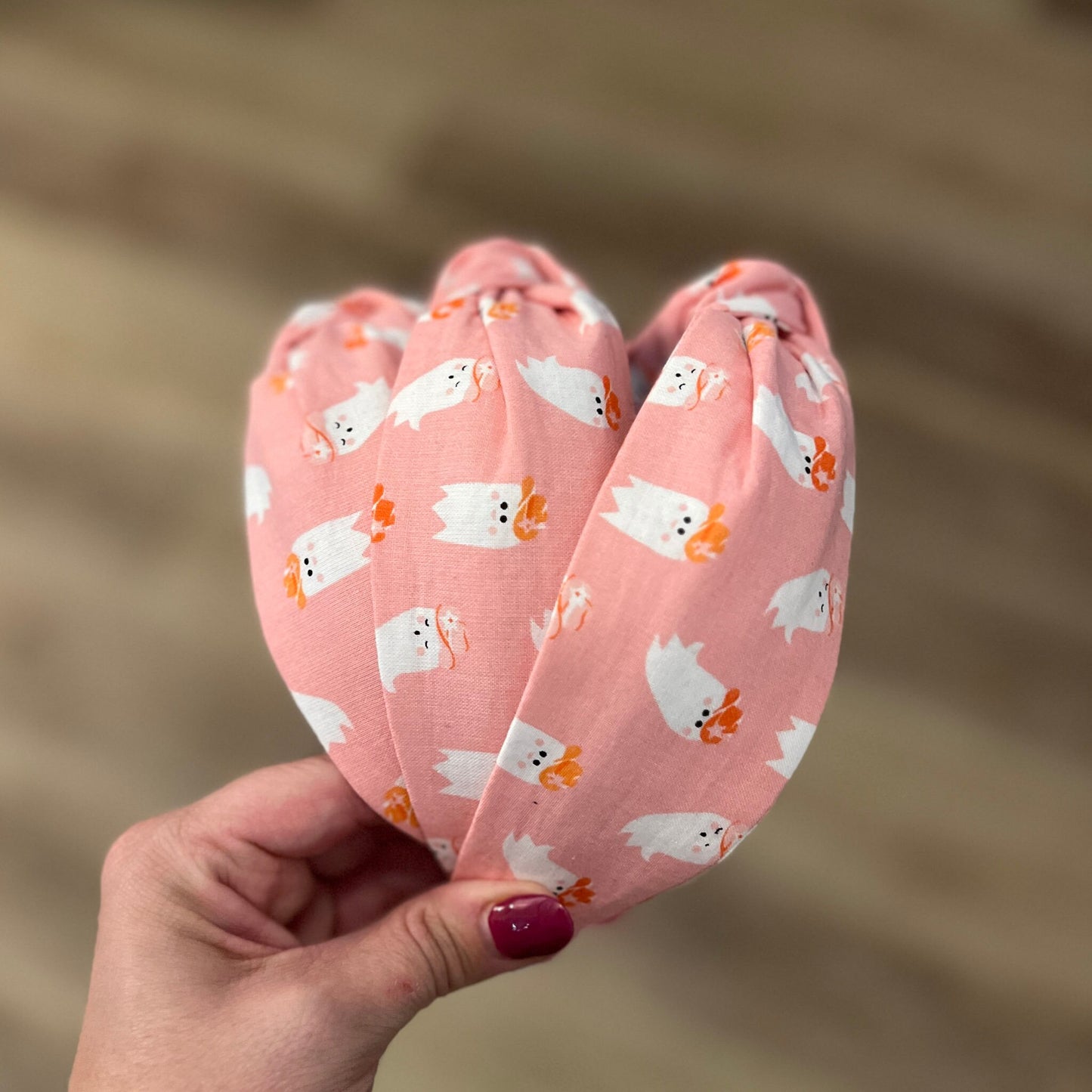Pink Ghost Halloween Headband