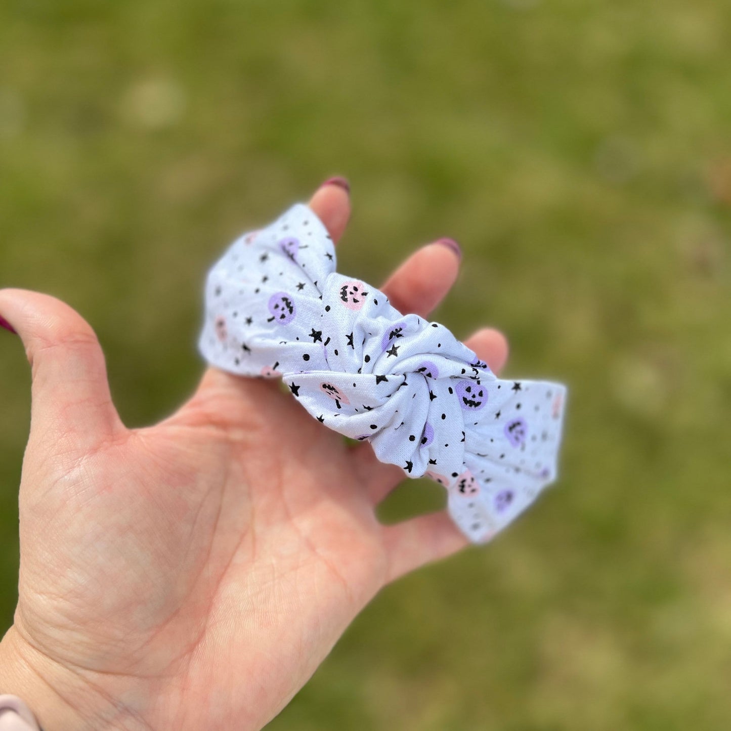 Purple & Pink Pumpkins Halloween Headband