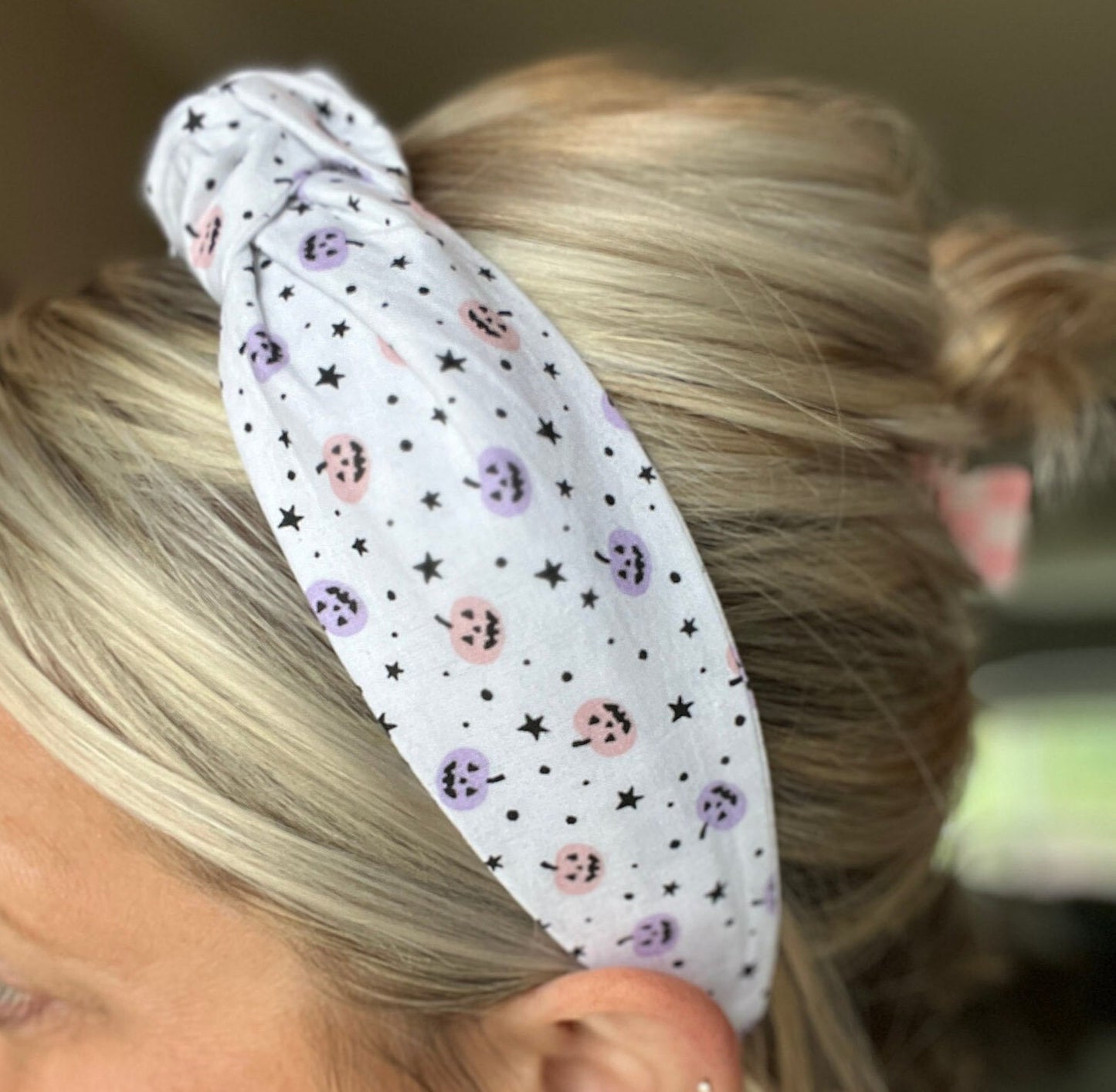 Purple & Pink Pumpkins Halloween Headband