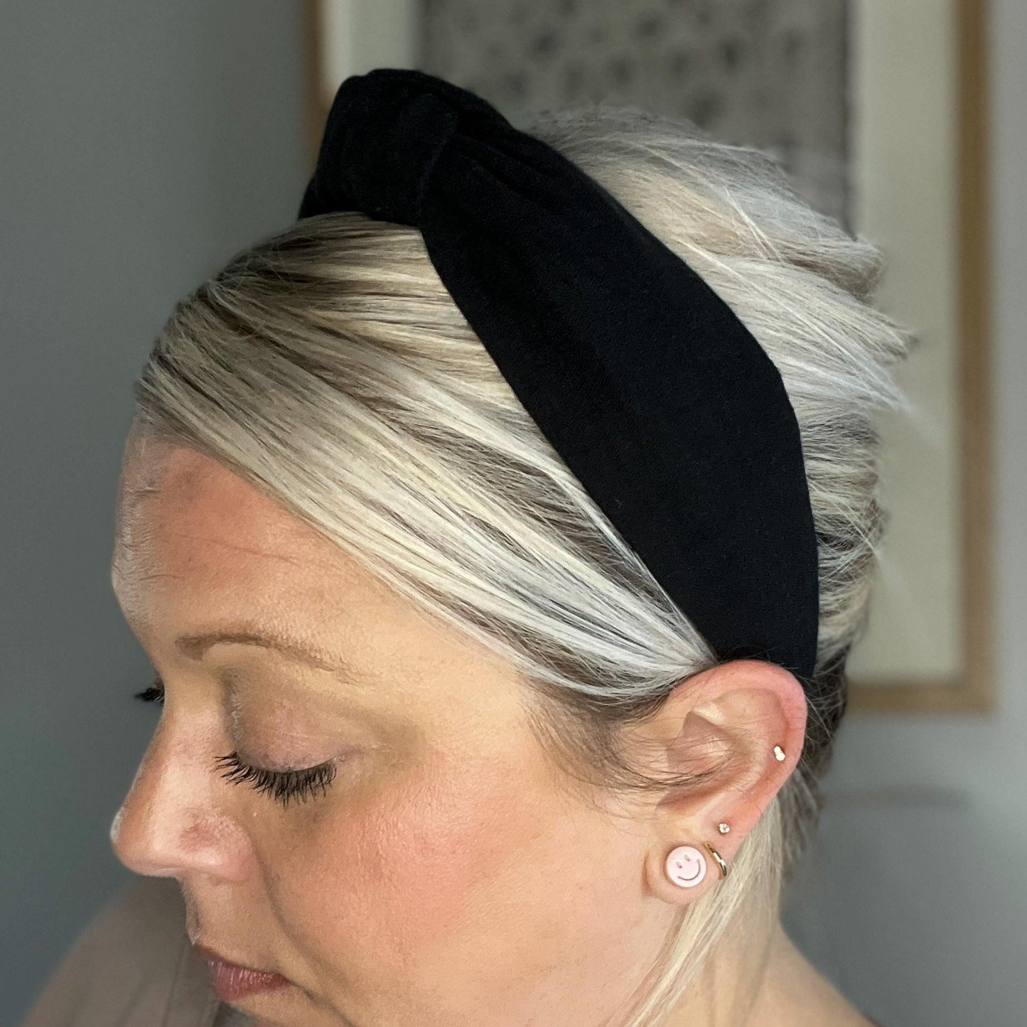 Solid Black Headband