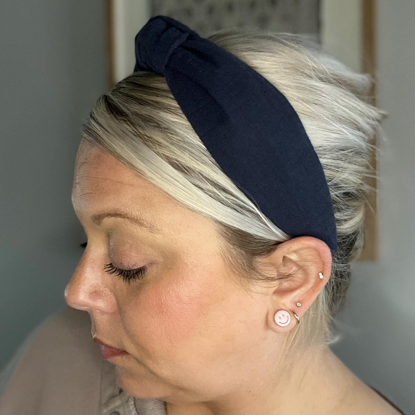 Solid Navy Blue Headband