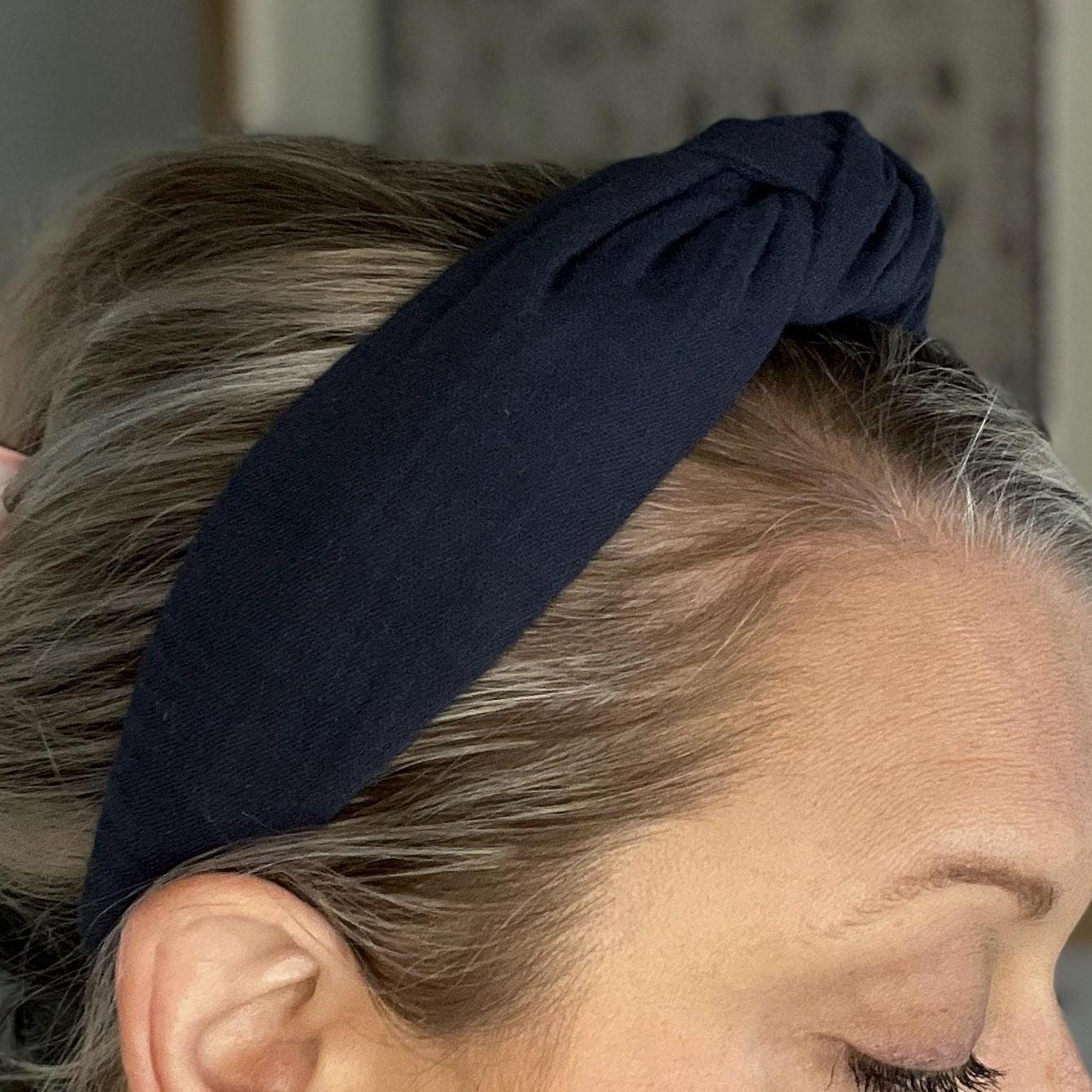 Solid Navy Blue Headband