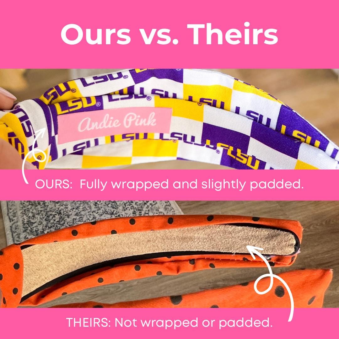 Teal & Purple Chunky Stripe Headband