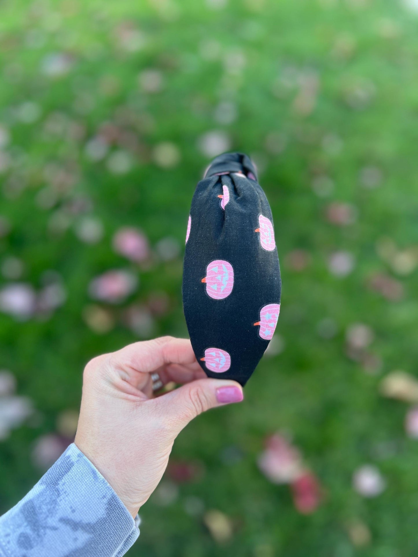 Pink Pumpkins Halloween Headband