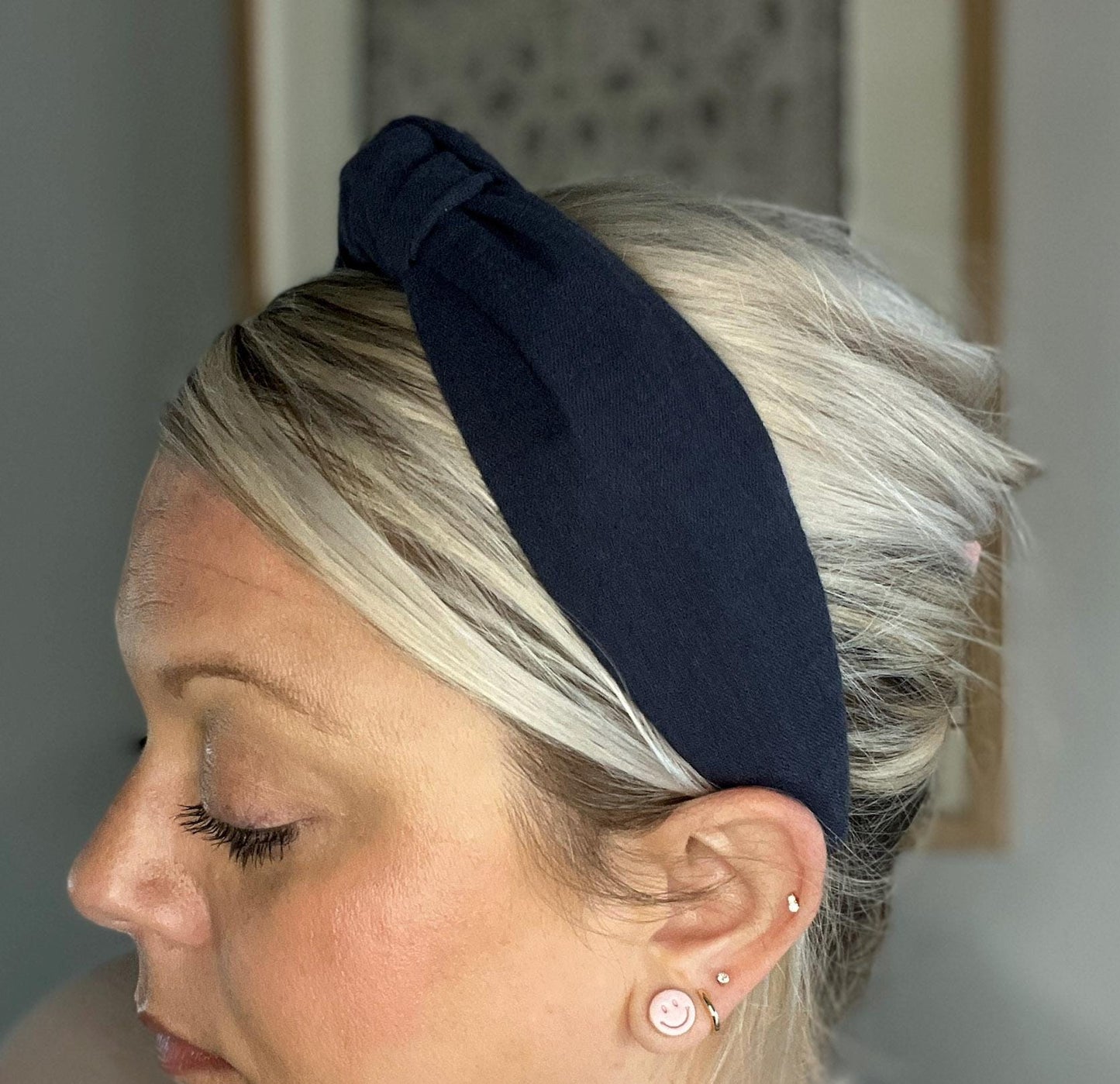 Solid Navy Blue Headband