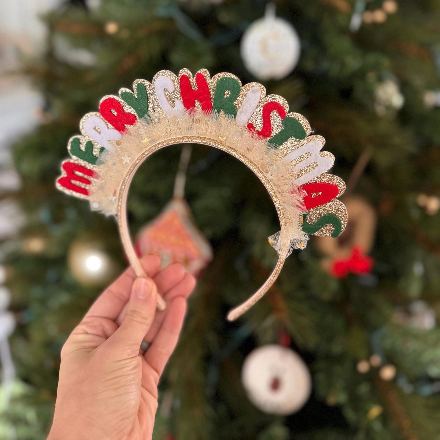 Merry Christmas Headband for Girls
