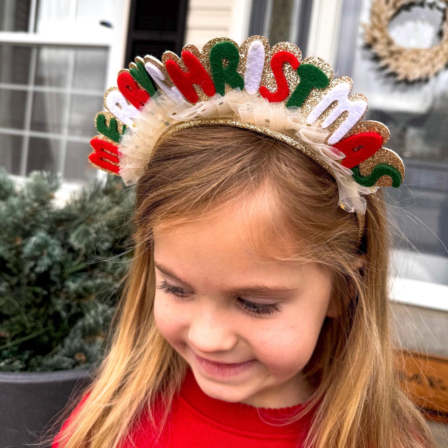 Merry Christmas Headband for Girls