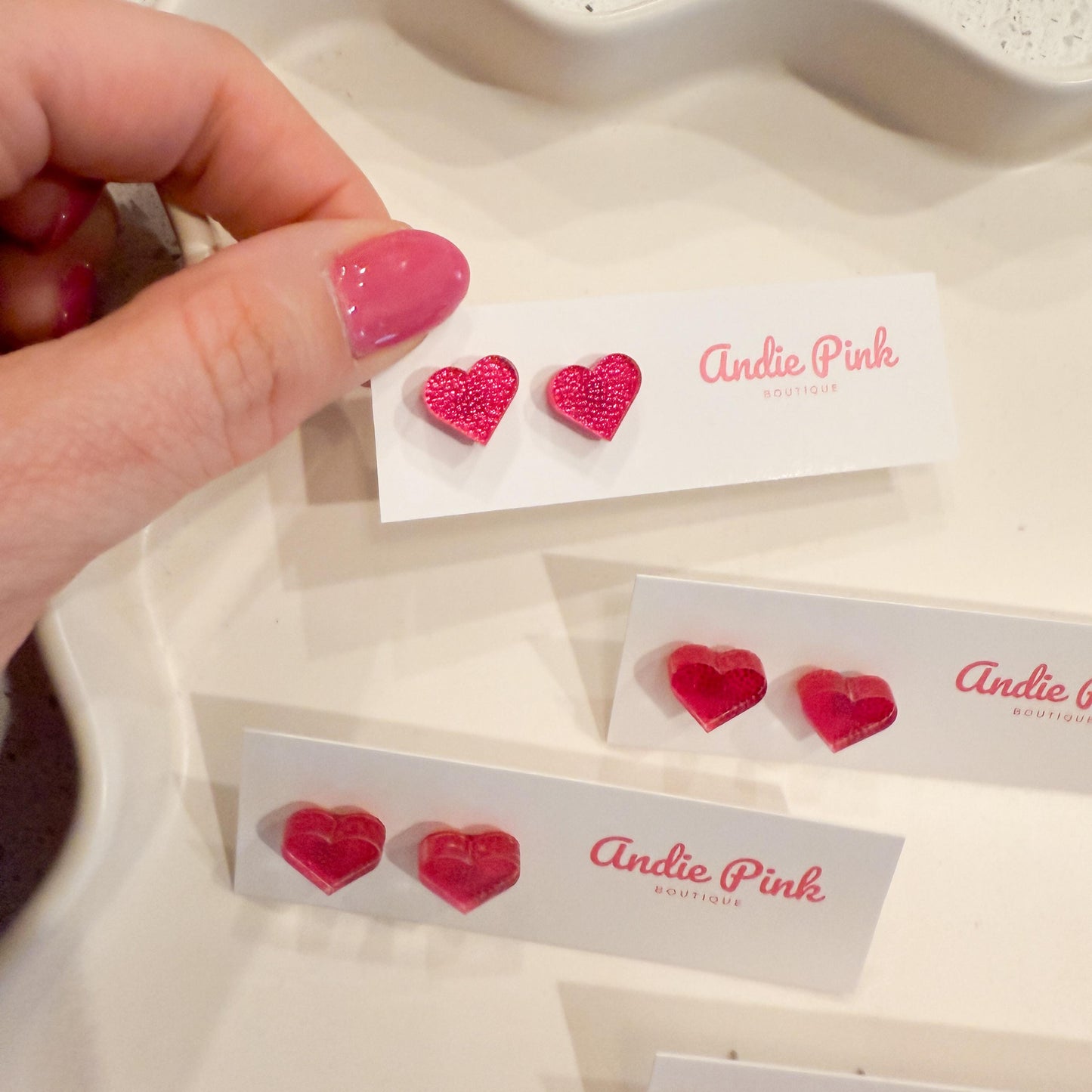 Heart Stud Earrings