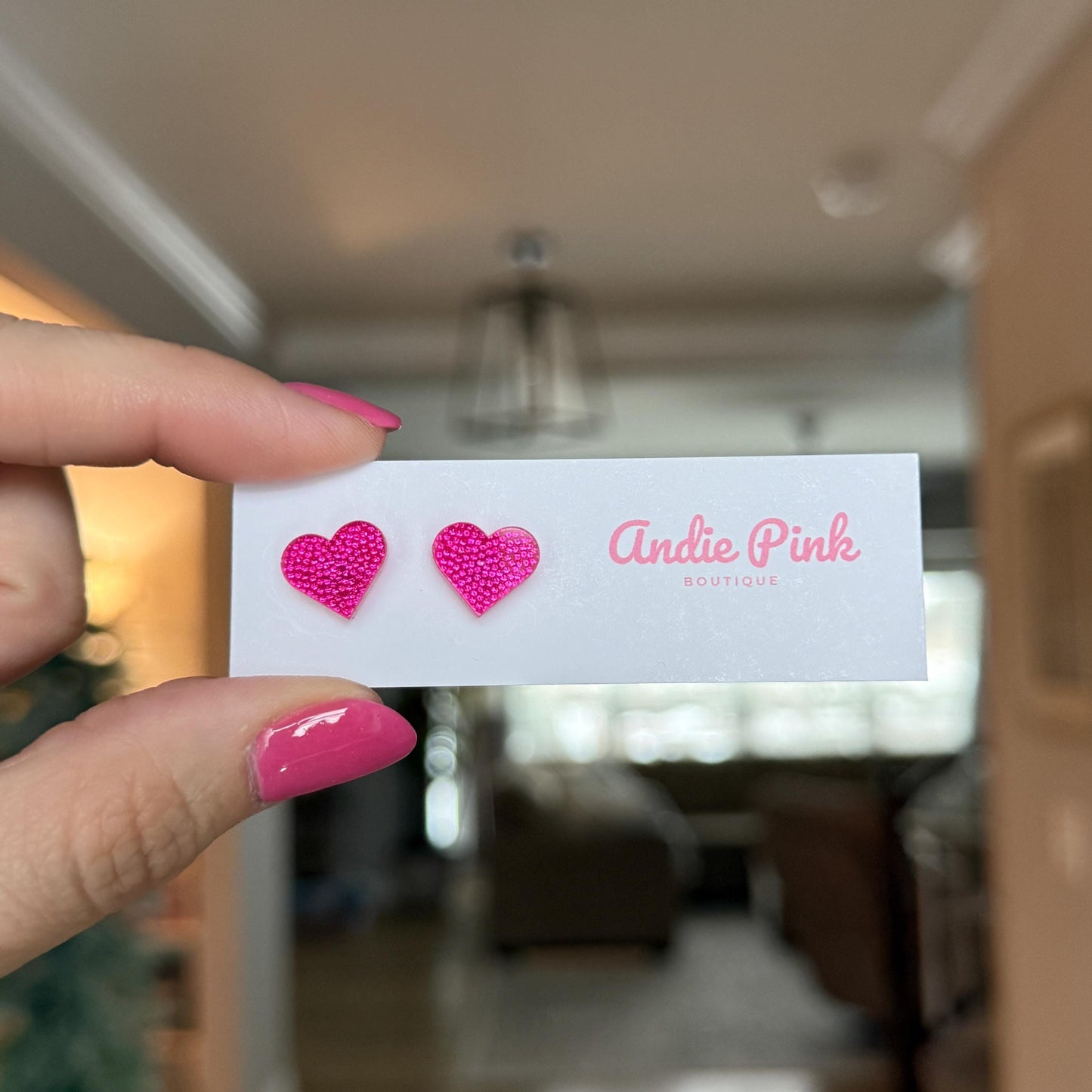 Heart Stud Earrings