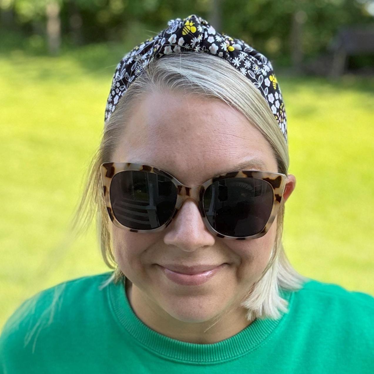 Floral Bee Theme Headband