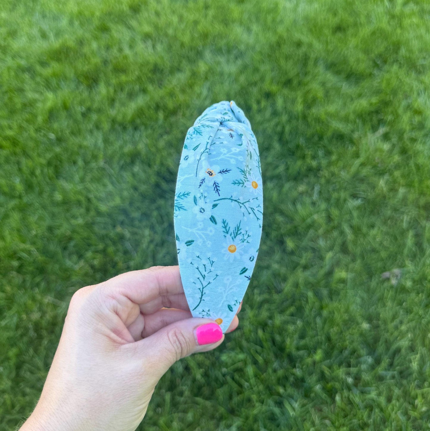 White Daisy Floral Headband