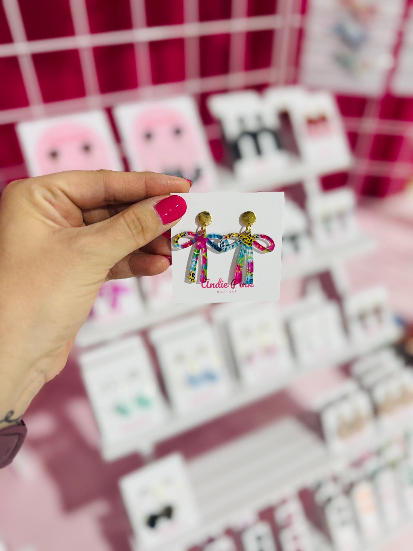 Bow Dangle Earrings