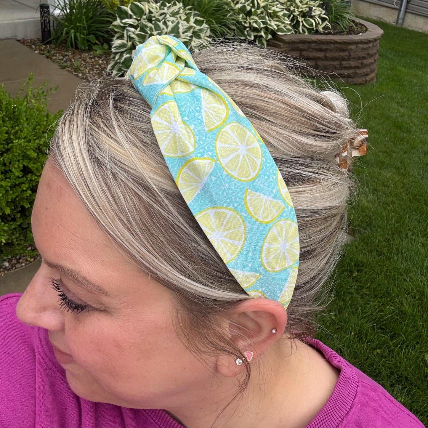 Lemon & Teal Headband