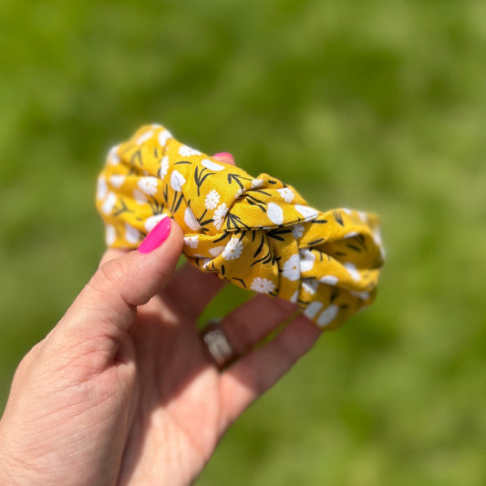 Yellow and White Floral Headband