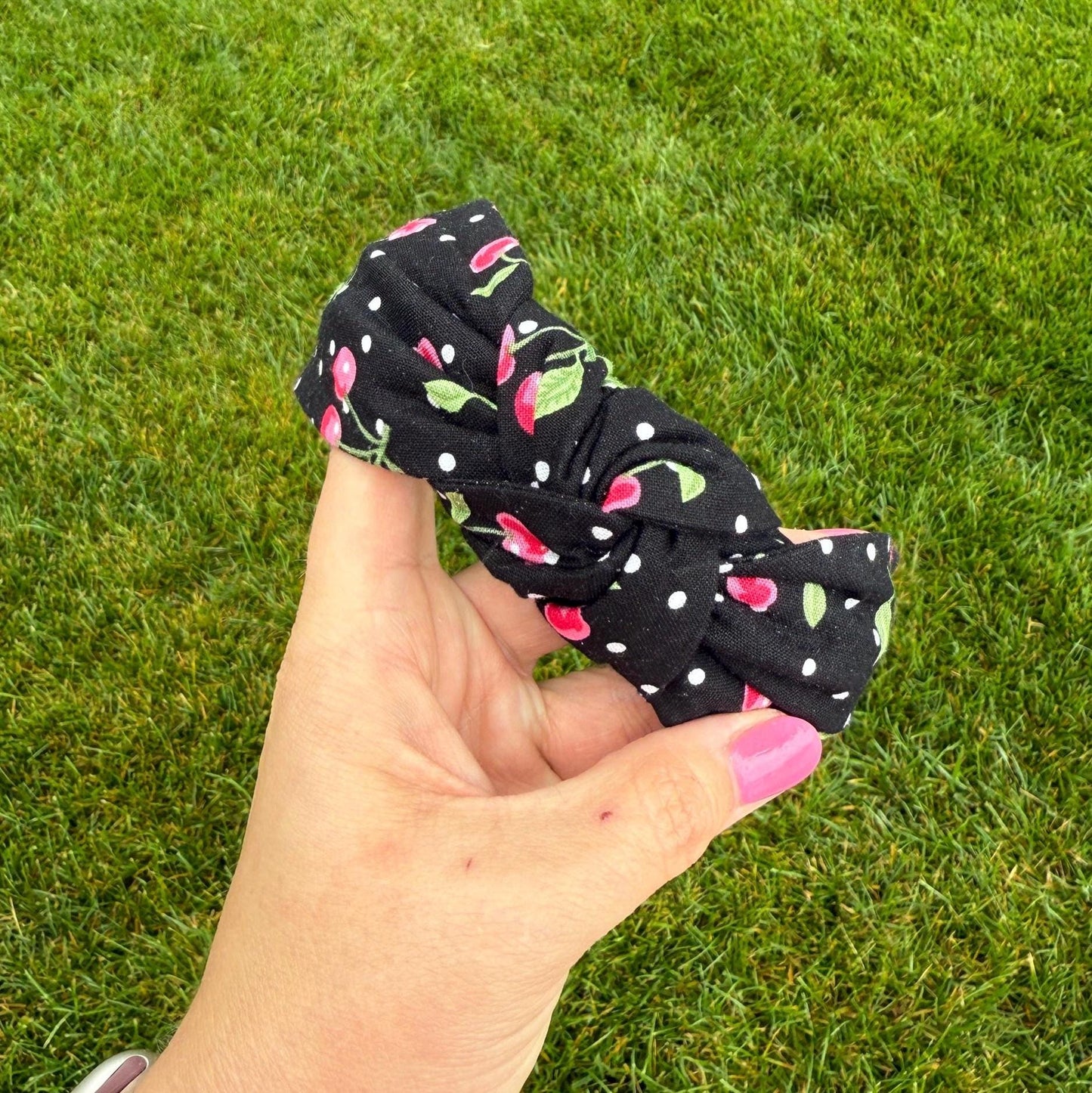 Black & Red Cherry Headband