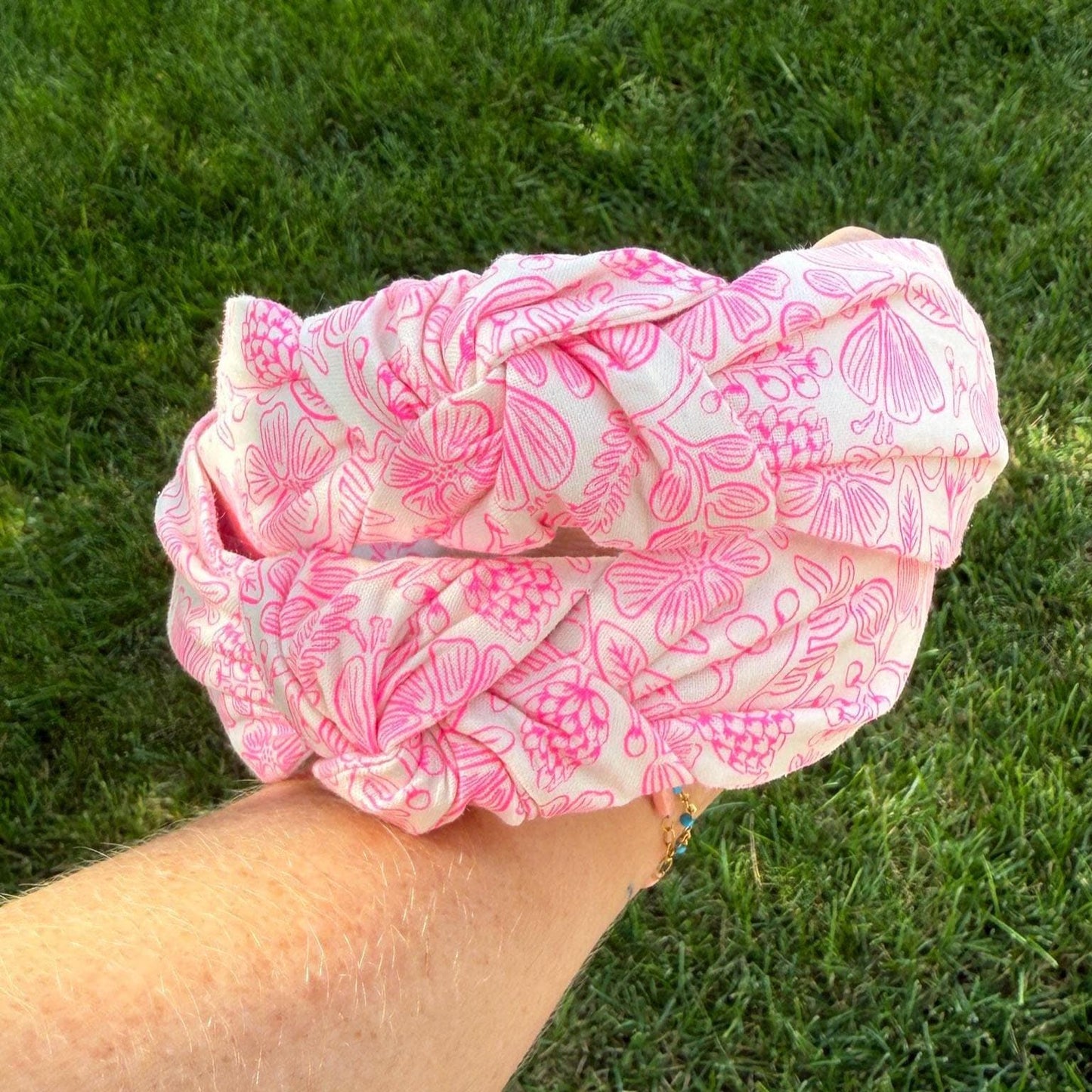 Beige & Hot Pink Floral by Rifle Paper Company Headband