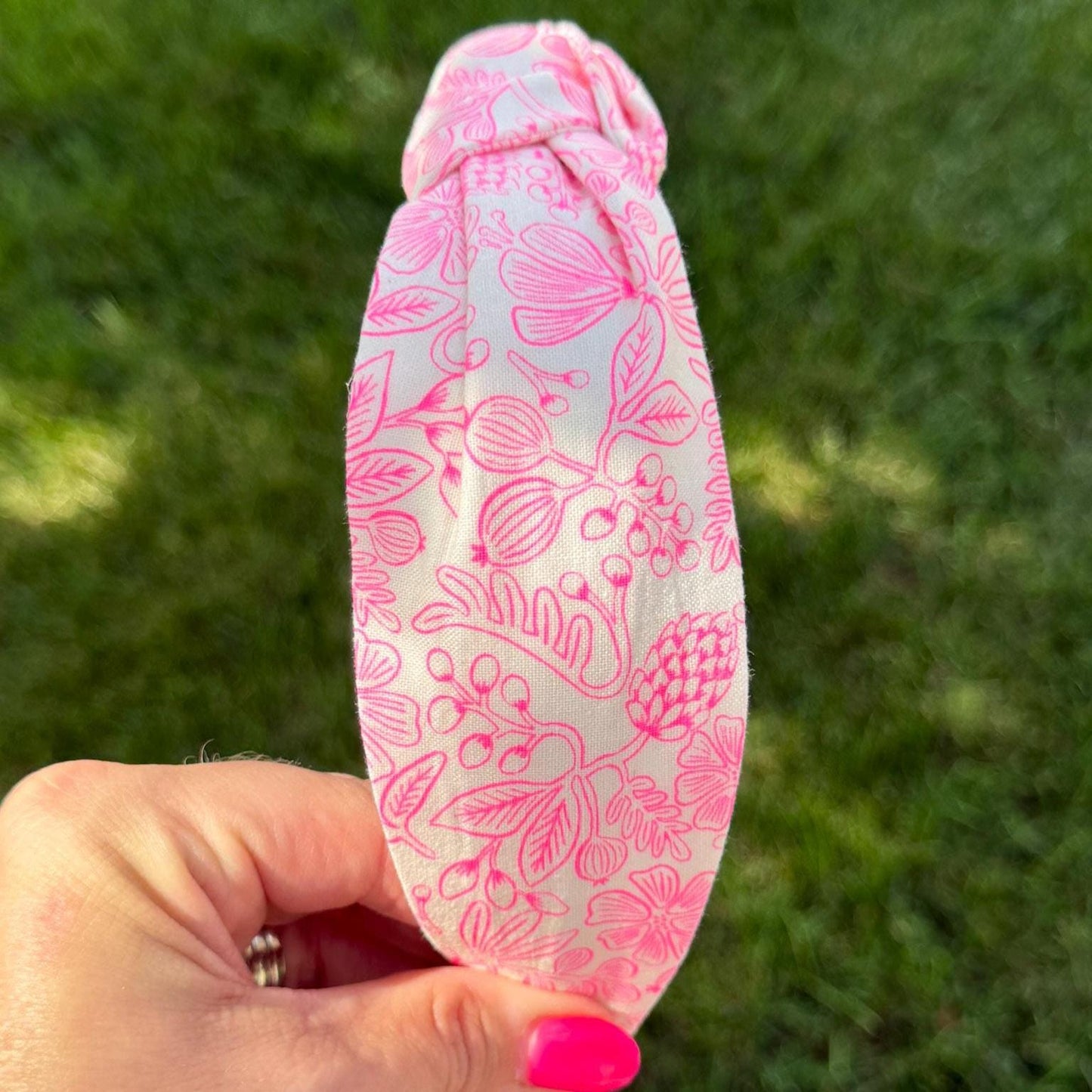 Beige & Hot Pink Floral by Rifle Paper Company Headband