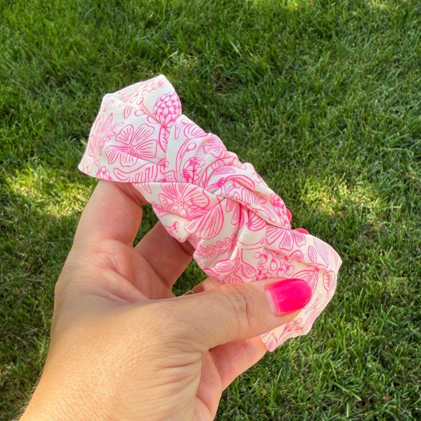 Beige & Hot Pink Floral by Rifle Paper Company Headband