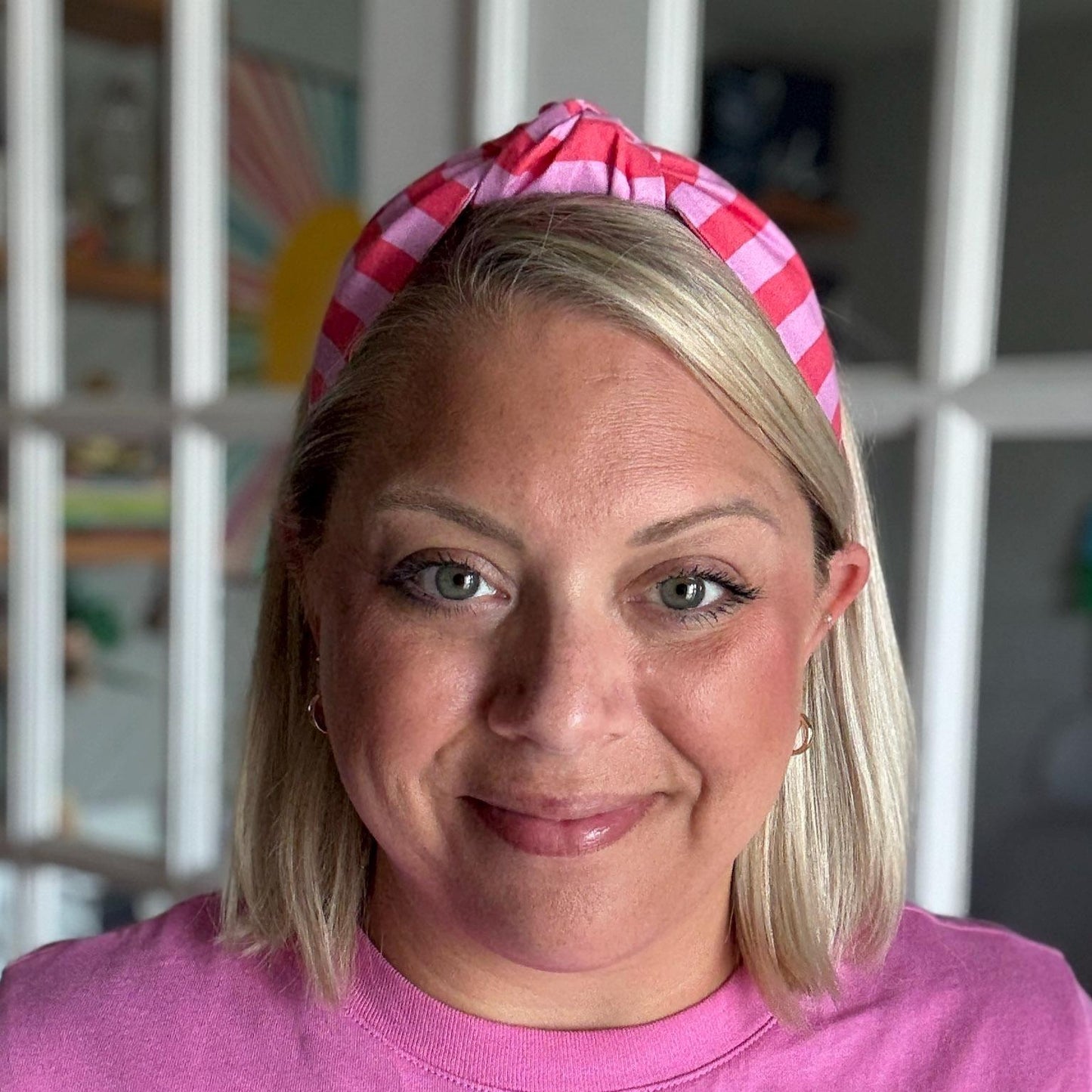 Pink & Red Chunky Stripe Headband