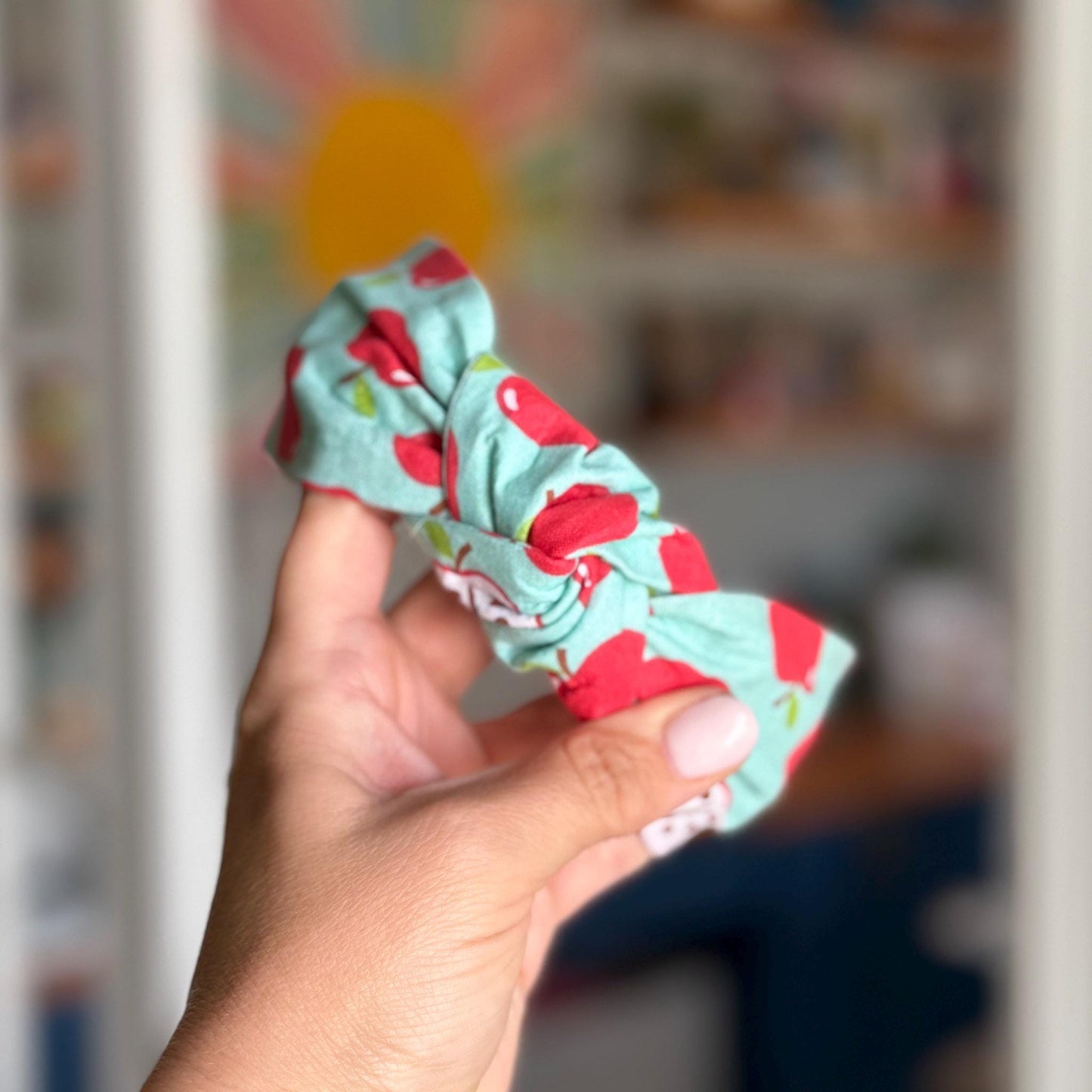 Teal & Red Apple Headband