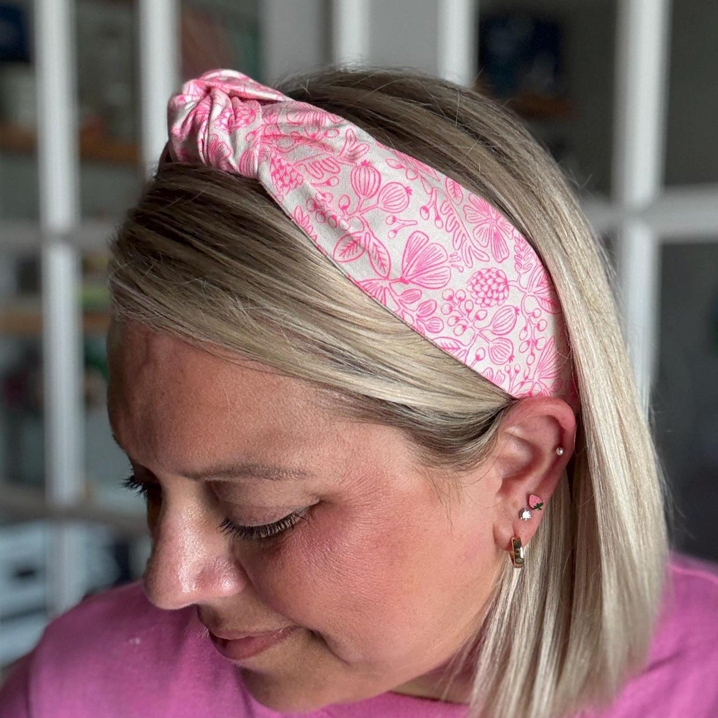 Beige & Hot Pink Floral by Rifle Paper Company Headband