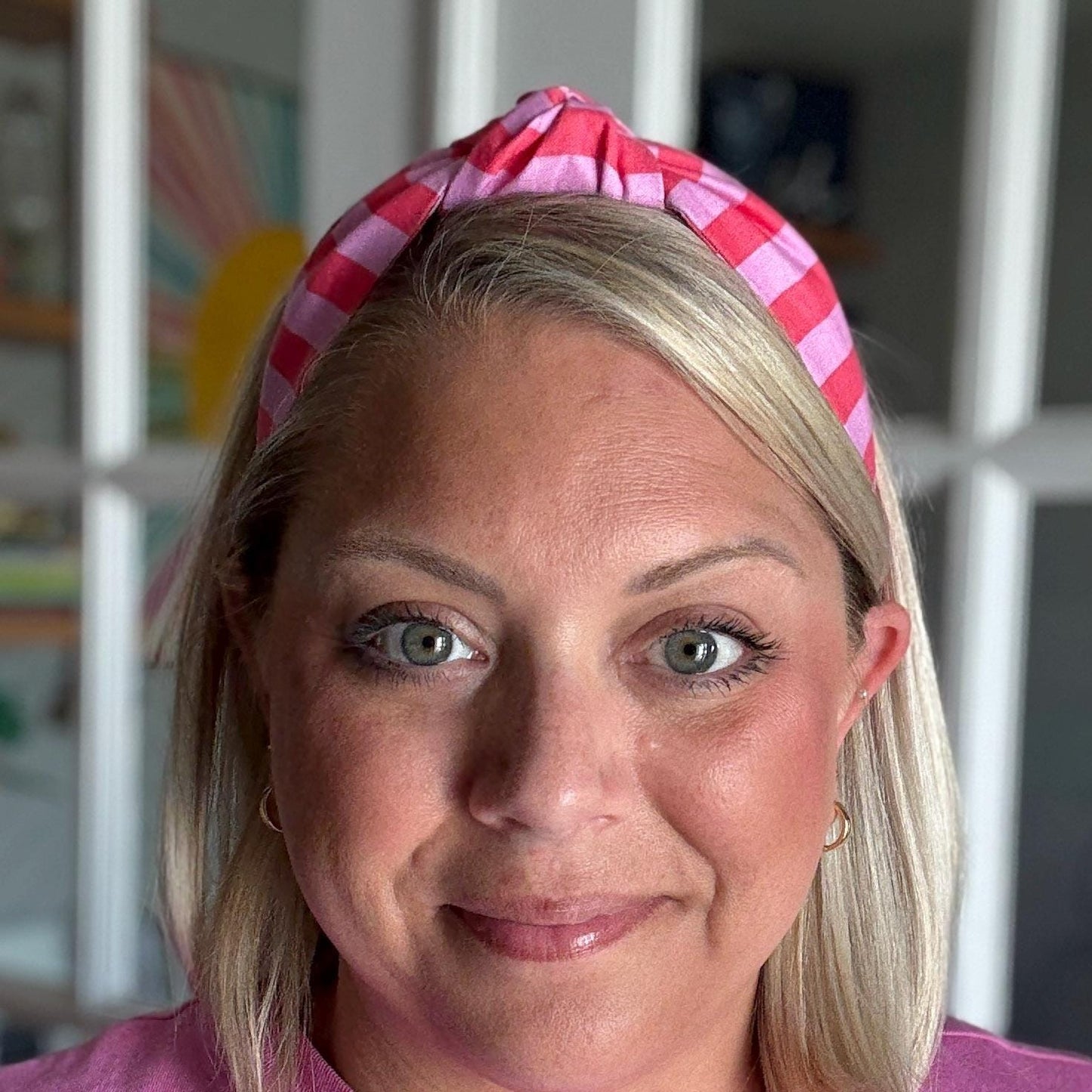 Pink & Red Chunky Stripe Headband