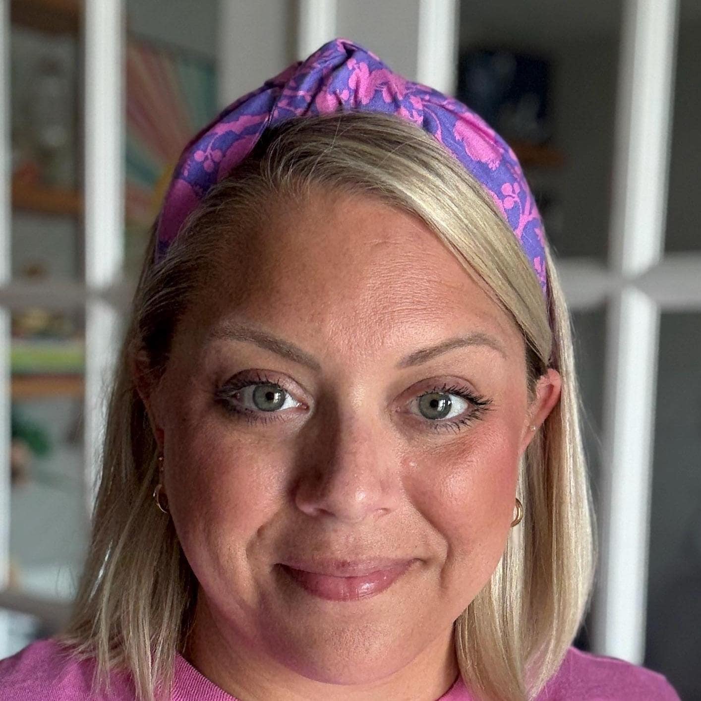 Purple & Pink Floral Headband