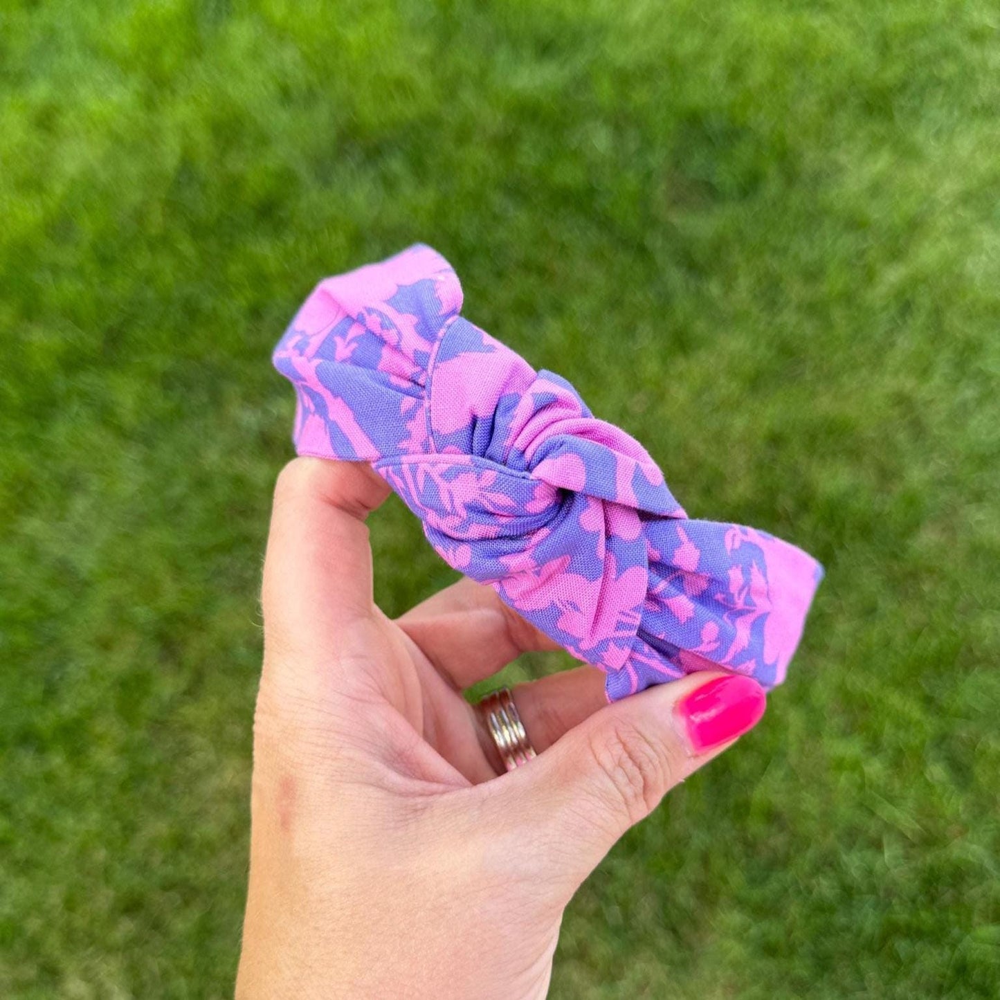 Purple & Pink Floral Headband