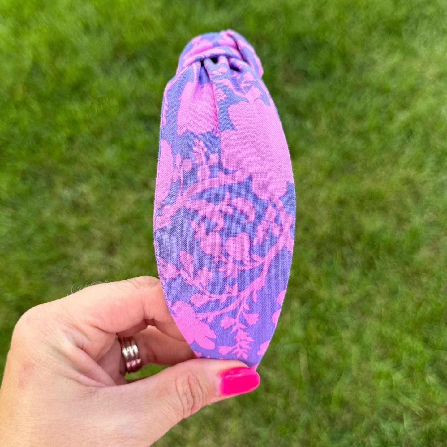 Purple & Pink Floral Headband