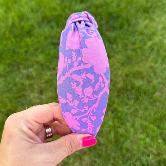 Purple & Pink Floral Headband