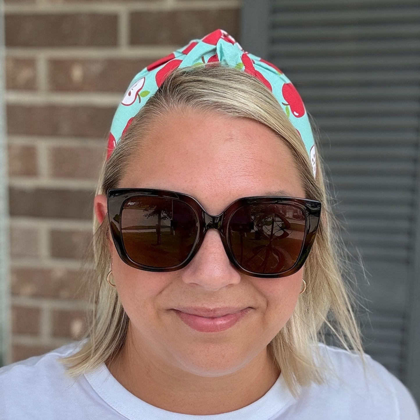 Teal & Red Apple Headband