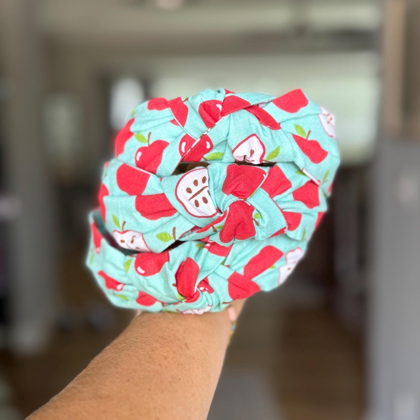 Teal & Red Apple Headband