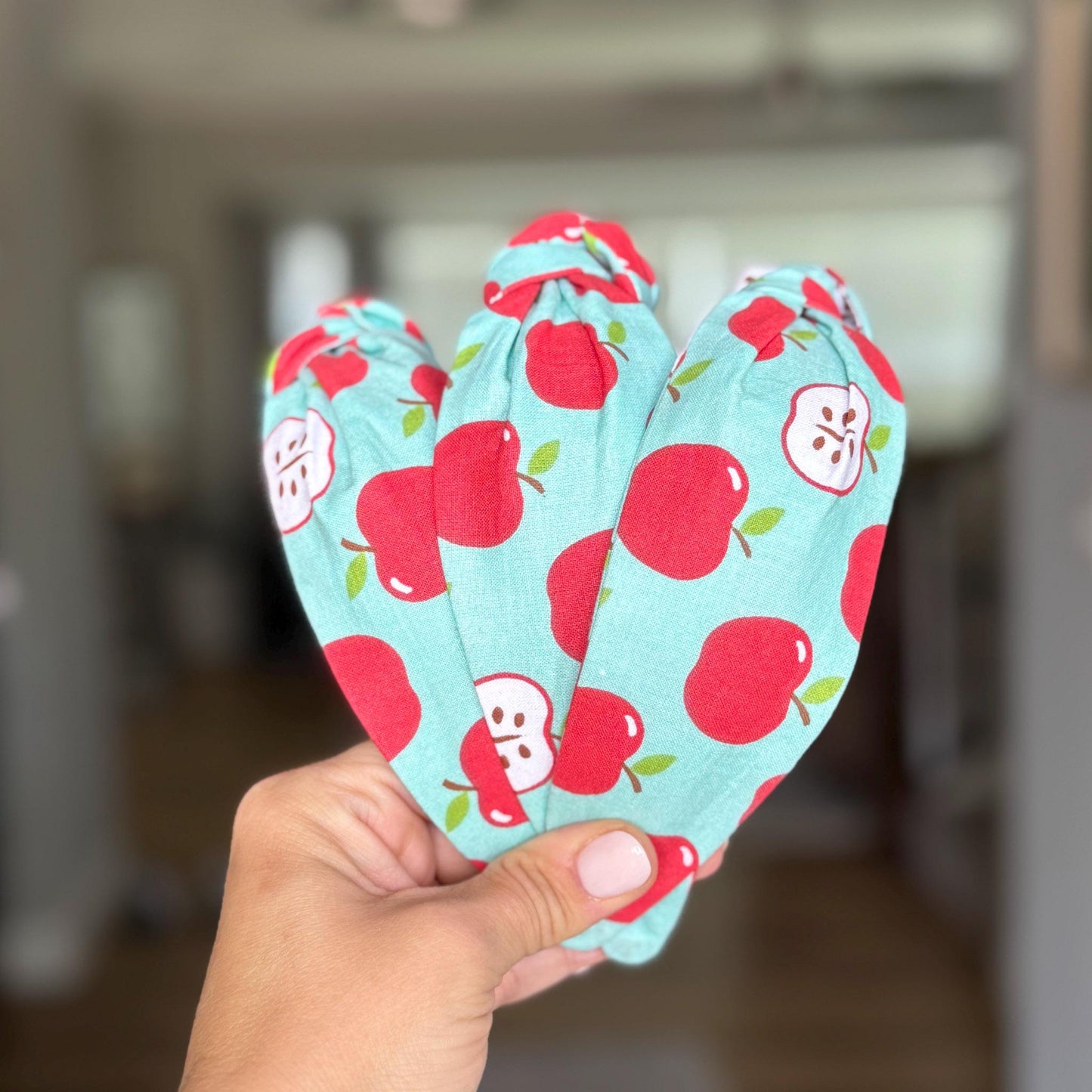 Teal & Red Apple Headband