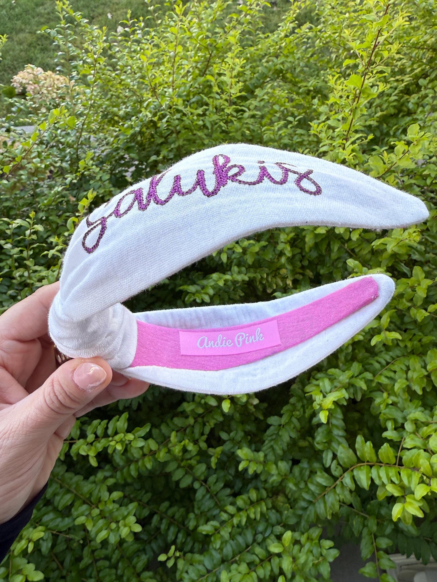 Southern Illinois Salukis Embroidered Topkknot Headband for Women and Girls (Age 5+) | Maroon & White Headband | Salukis Accessories