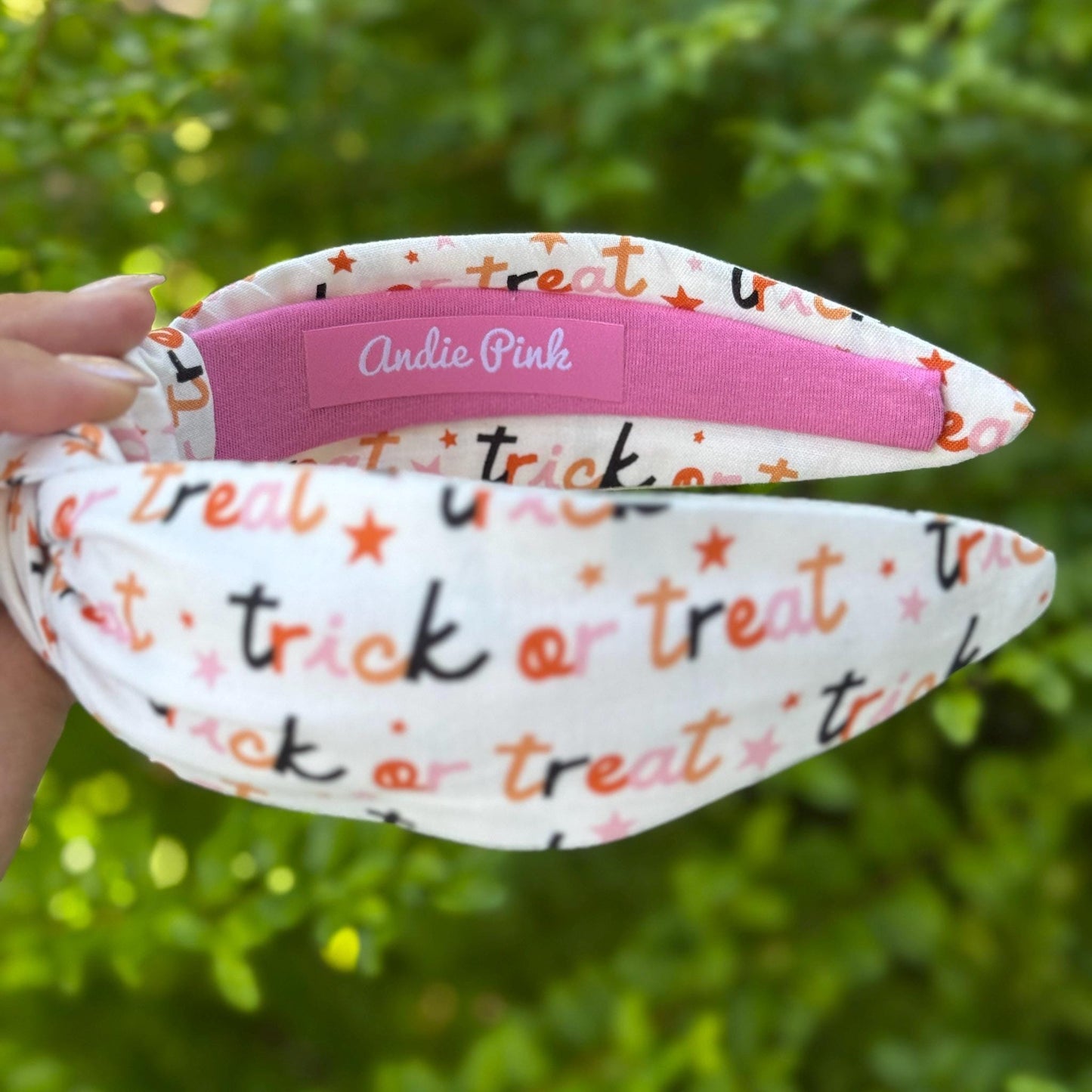 Fun Trick or Treat Halloween Topknot Headband, Comfortable Topknot Headband, Women & Girls (age 5+)